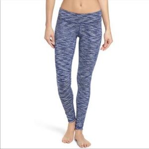 Zella “Live In” Legging blue stripe full length
